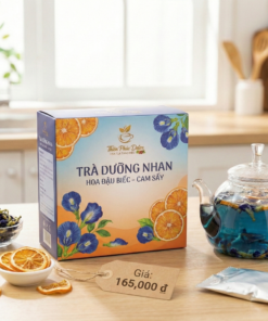 Trà dưỡng nhan hoa đậu biếc – cam sấy